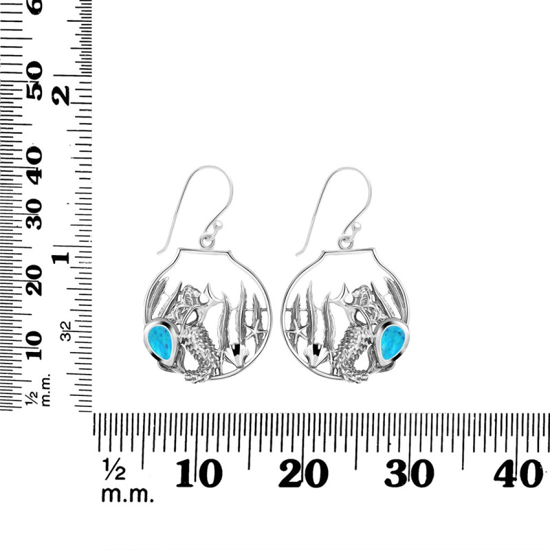 Turquoise Sea Life Earring TRQ-RUE-54.