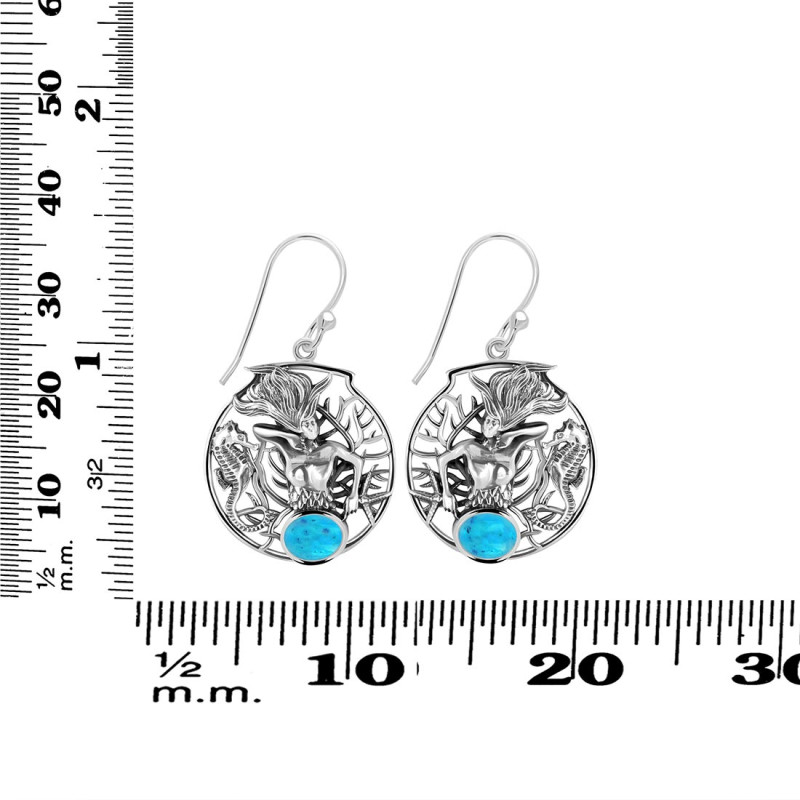 Turquoise Mermaid Earring TRQ-RUE-55.