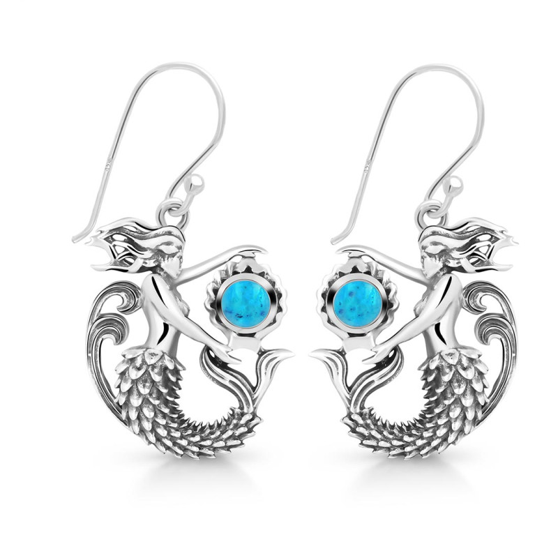 Turquoise Mermaid Earring TRQ-RUE-59.