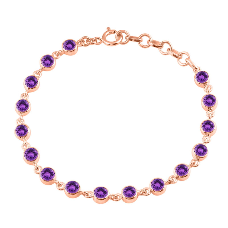 Amethyst Bracelet AMT-RDB-118-CUT.
