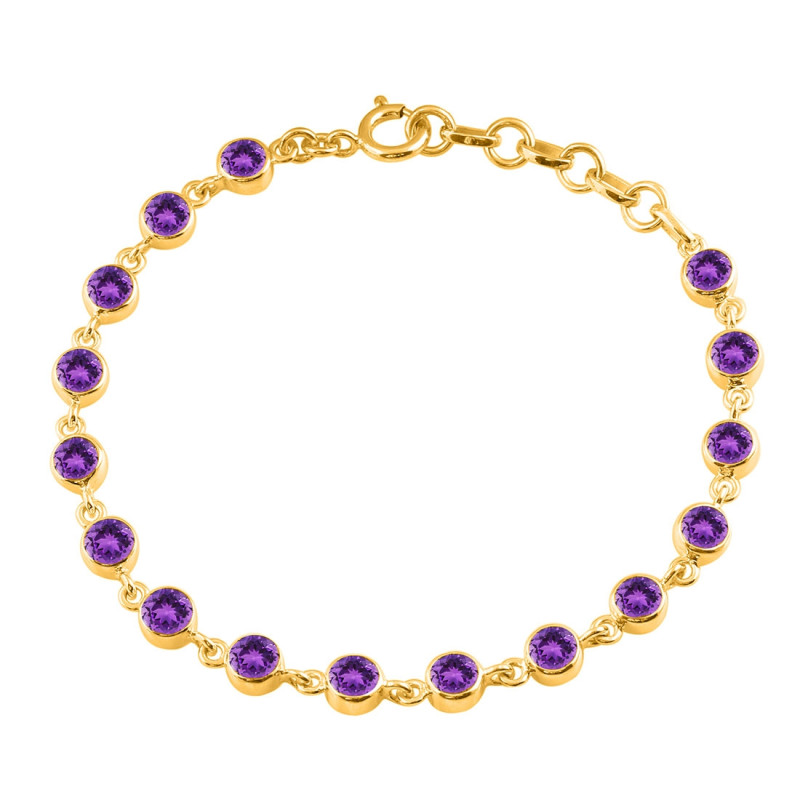 Amethyst Bracelet AMT-RDB-118-CUT.