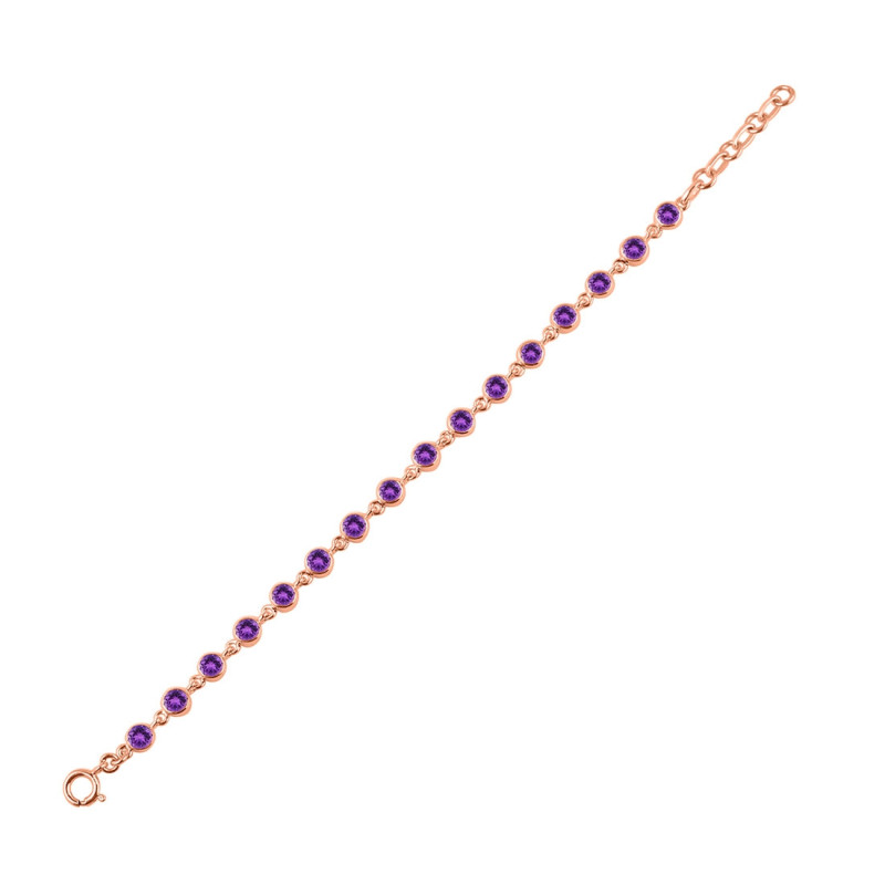 Amethyst Bracelet AMT-RDB-118-CUT.