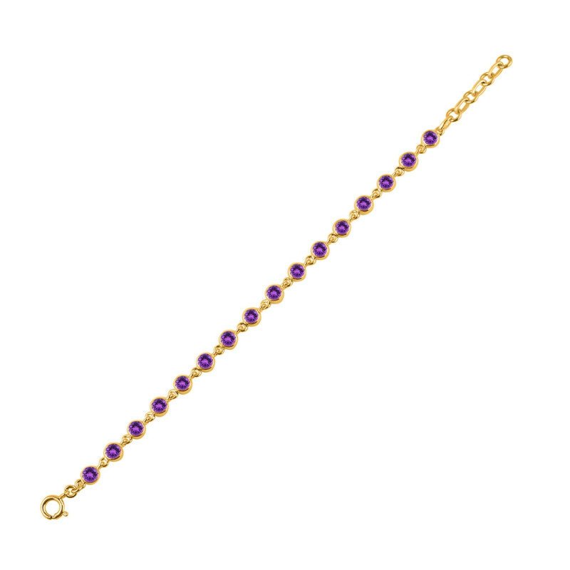 Amethyst Bracelet AMT-RDB-118-CUT.