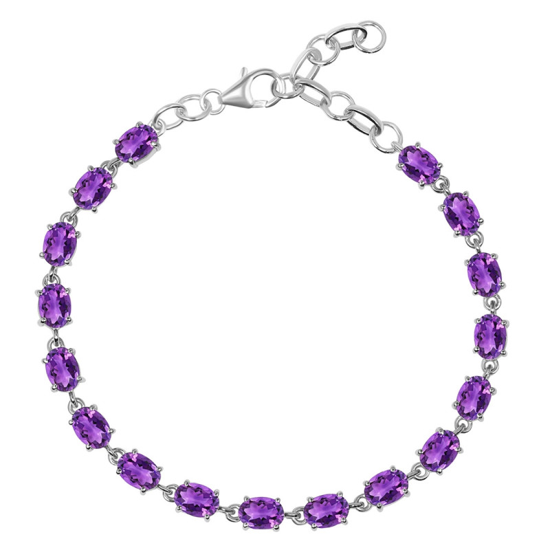 Amethyst Bracelet AMT-RDB-69-CUT.