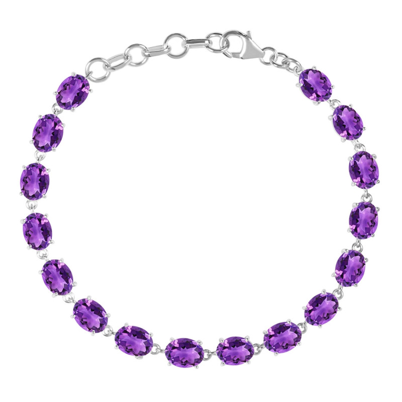 Amethyst Bracelet AMT-RDB-72-CUT.
