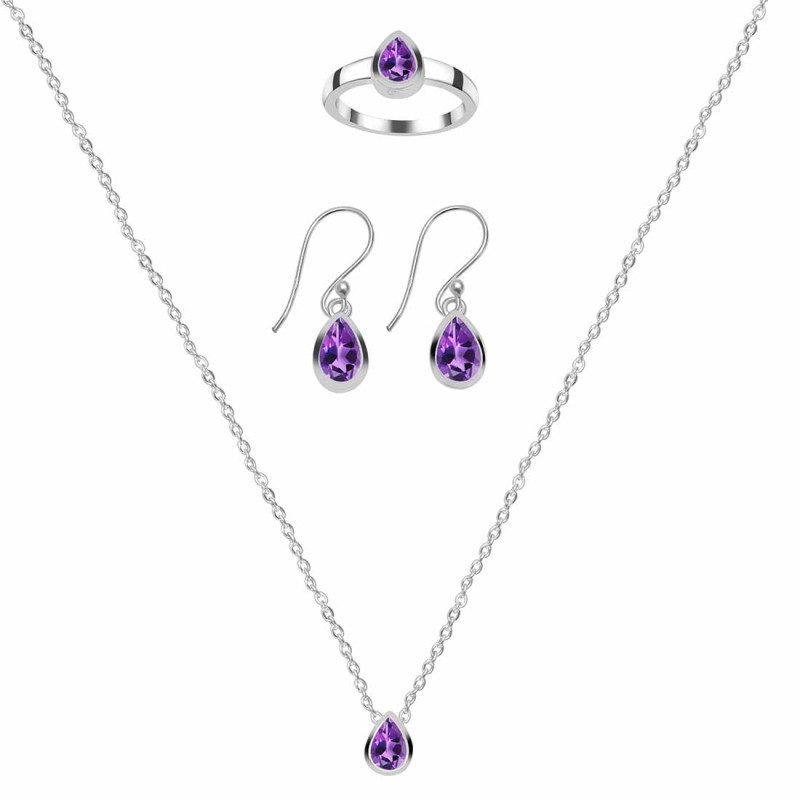Amethyst Jewelry Set