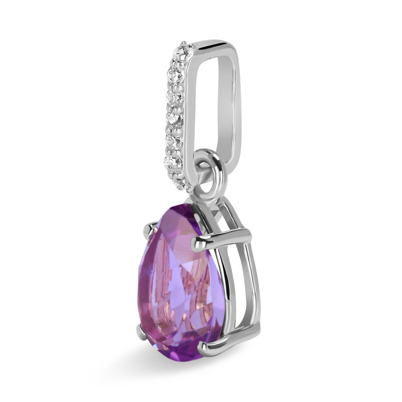 Amethyst & White Topaz Pendant