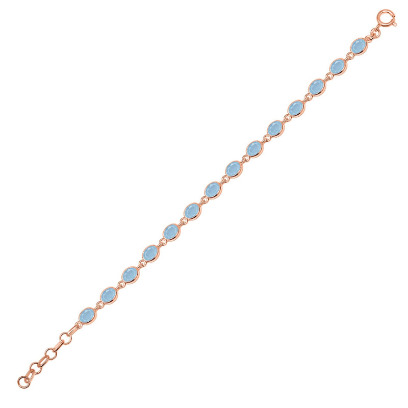 Aquamarine Bracelet AQM-RDB-113-CUT.