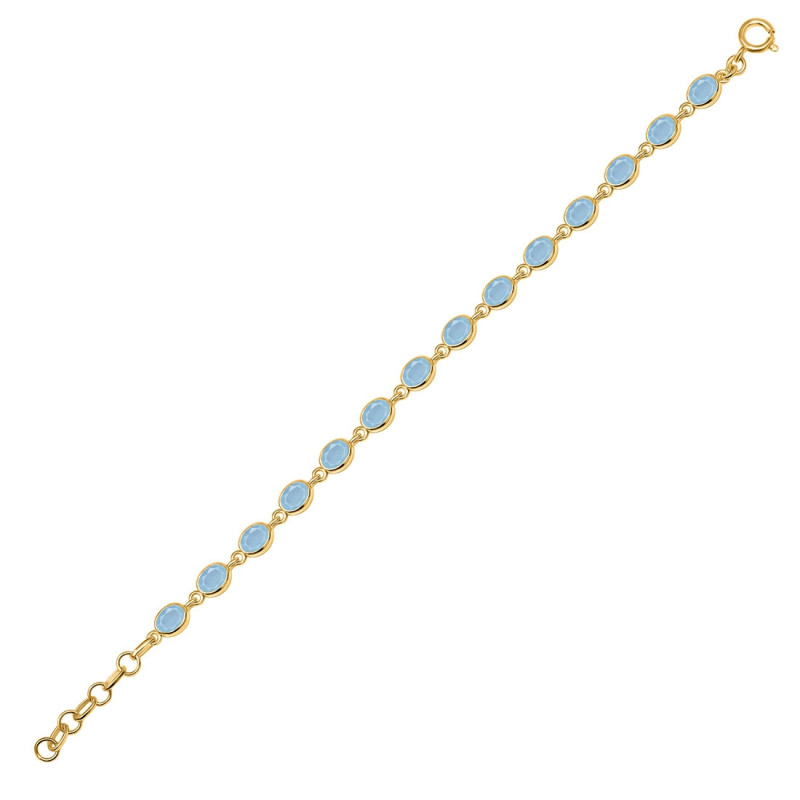 Aquamarine Bracelet AQM-RDB-113-CUT.