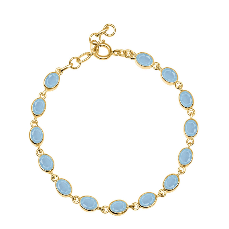 Aquamarine Bracelet AQM-RDB-113-CUT.
