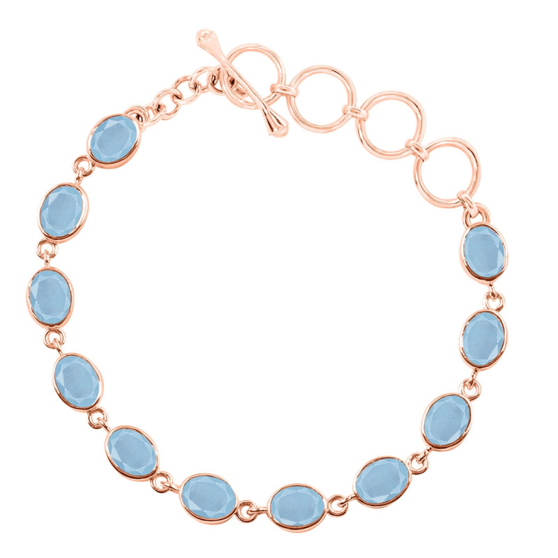 Aquamarine Bracelet AQM-RDB-114-CUT.