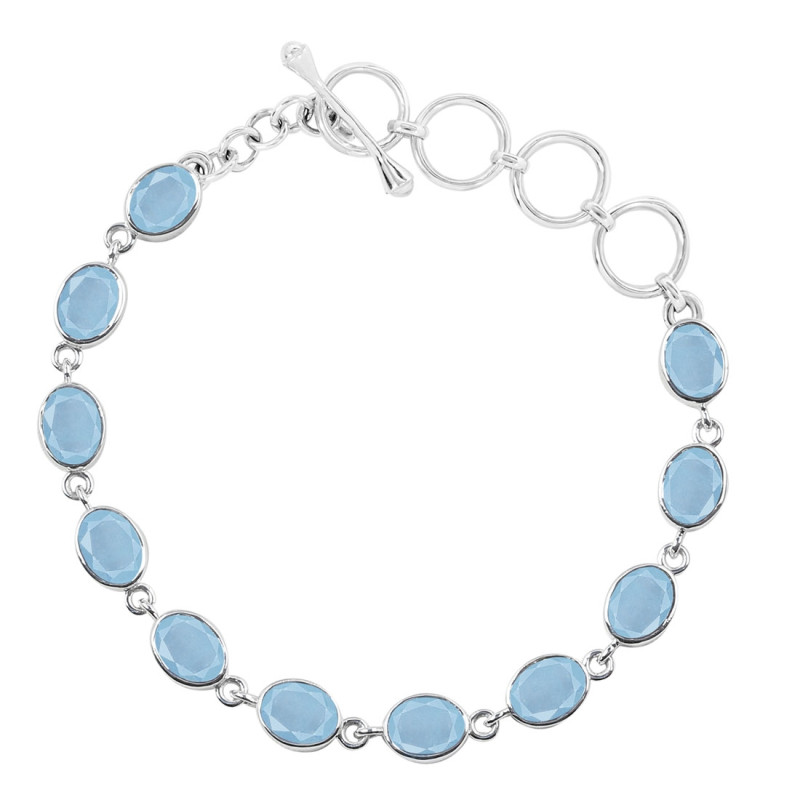Aquamarine Bracelet AQM-RDB-114-CUT.