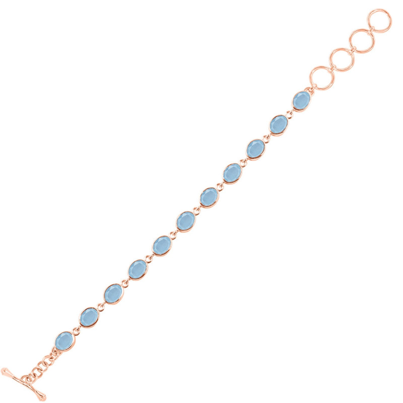 Aquamarine Bracelet AQM-RDB-114-CUT.