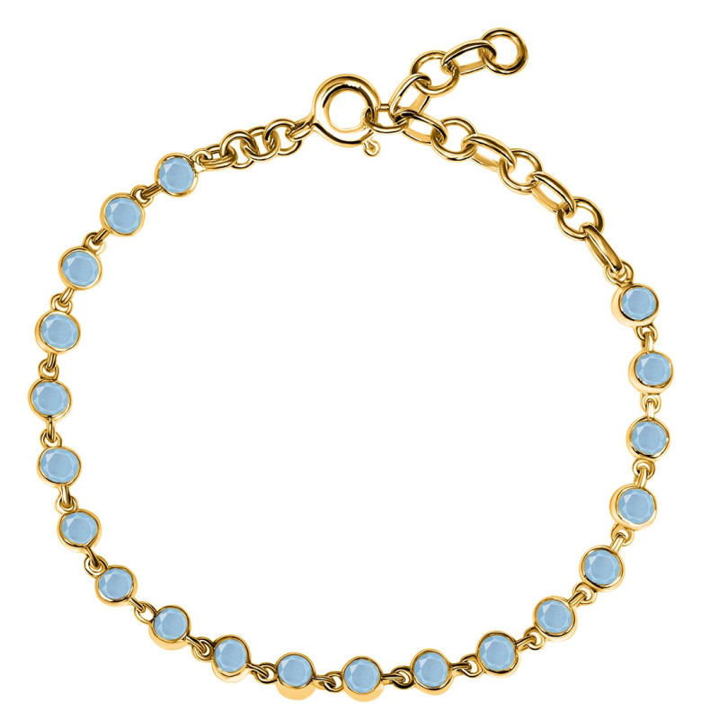 Aquamarine Bracelet AQM-RDB-116-CUT.