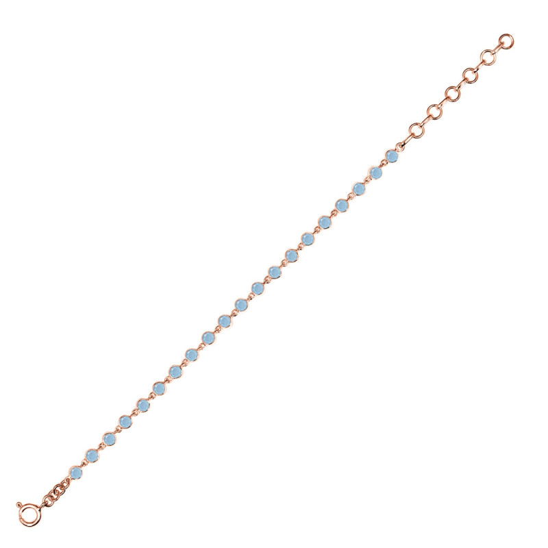 Aquamarine Bracelet AQM-RDB-116-CUT.