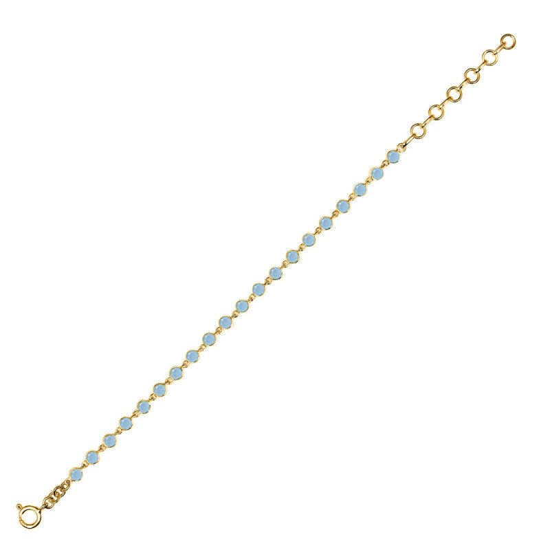 Aquamarine Bracelet AQM-RDB-116-CUT.