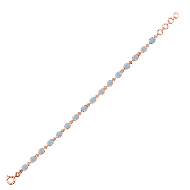 Aquamarine Bracelet AQM-RDB-117-CUT.