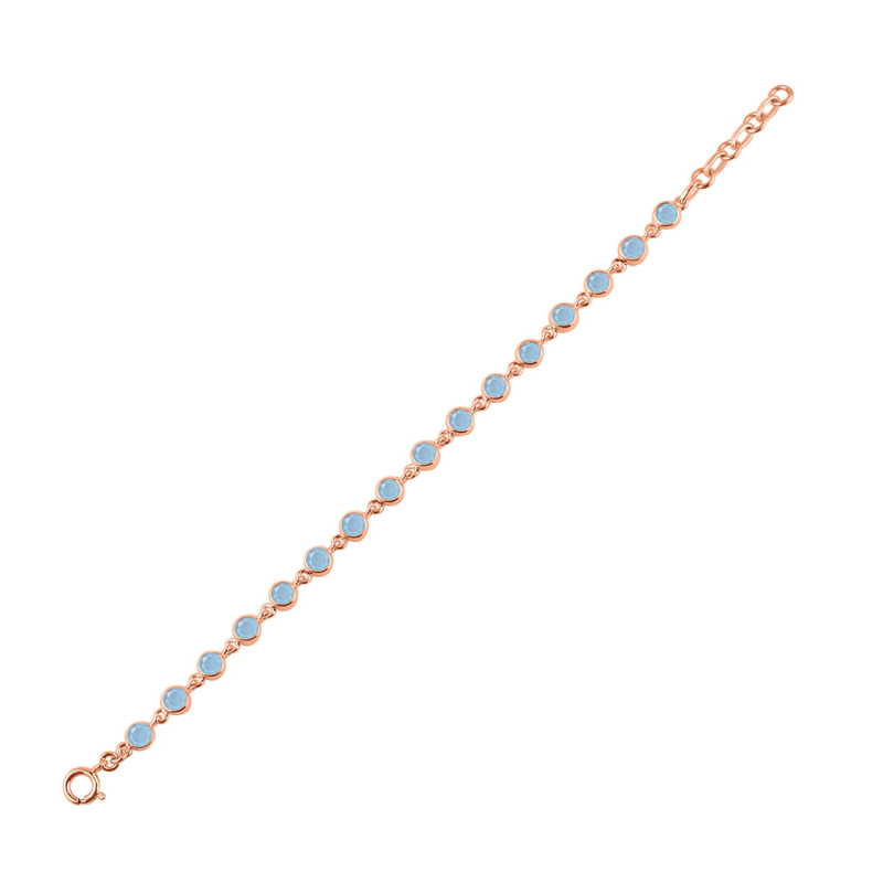Aquamarine Bracelet AQM-RDB-118-CUT.