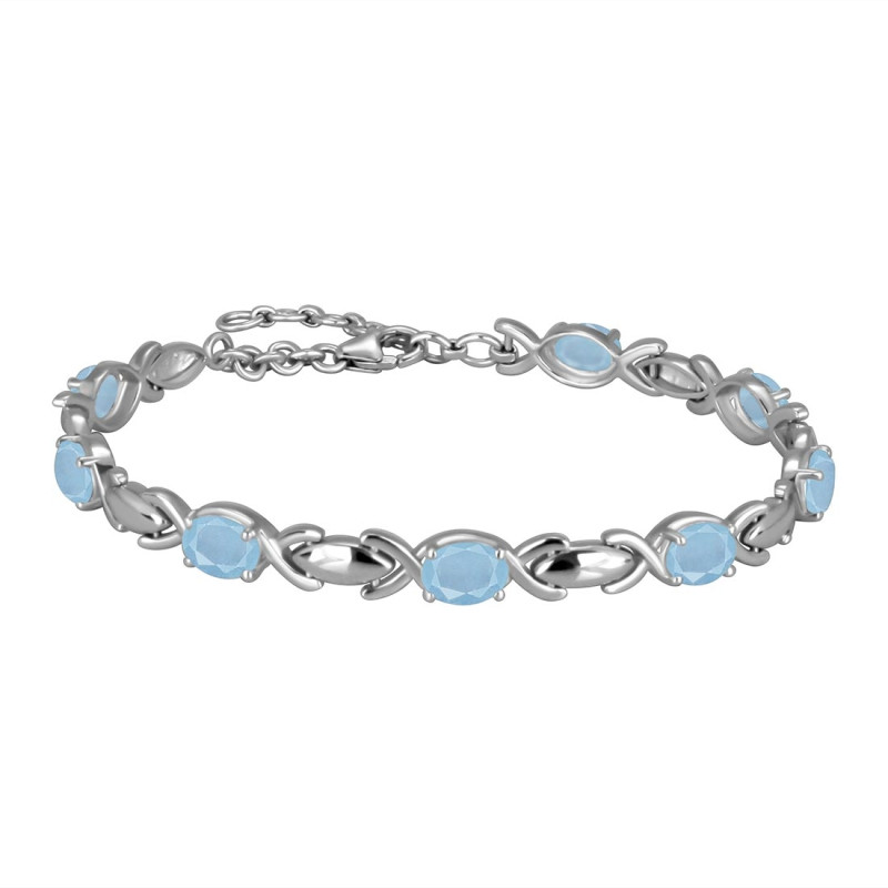 Aquamarine Bracelet AQM-RDB-4-A.
