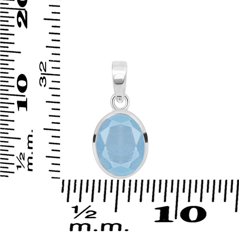 Aquamarine Pendant AQM-RDP-466.