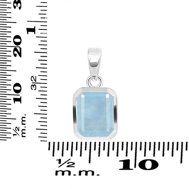 Aquamarine Pendant AQM-RDP-738.