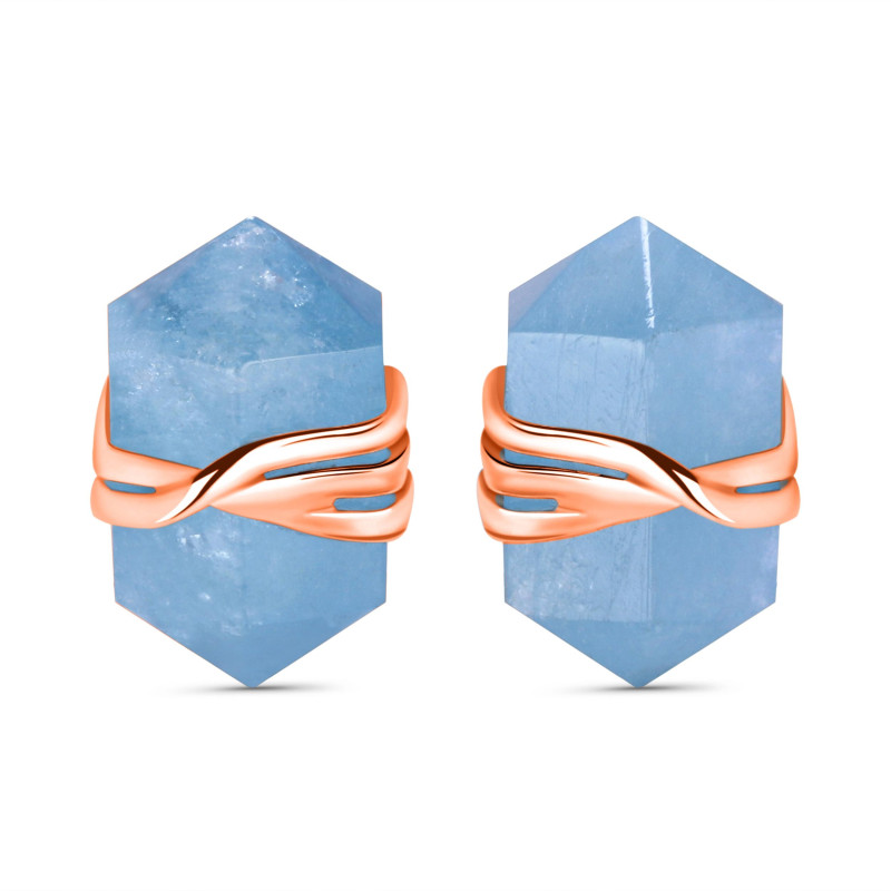 Aquamarine Pencil Stud Earring AQM-RE-67.