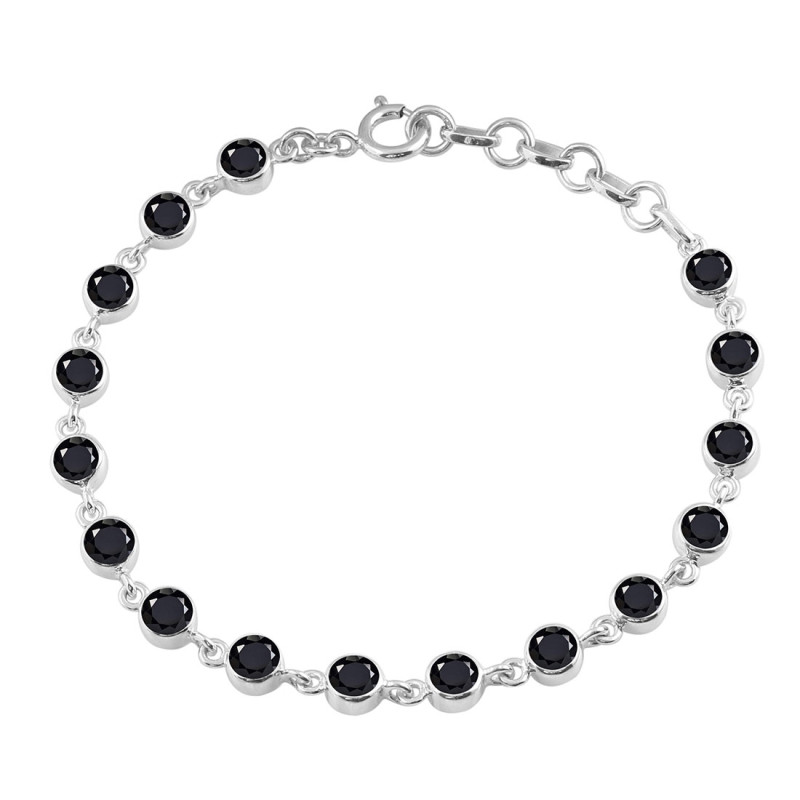 Black Tourmaline Bracelet BLS-RDB-118-CUT.