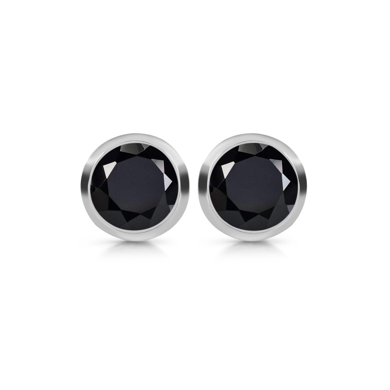 Black Tourmaline Stud Earring BLS-RDE-1244.