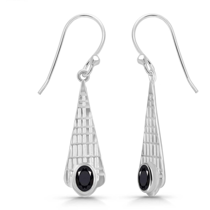 Black Tourmaline Earring