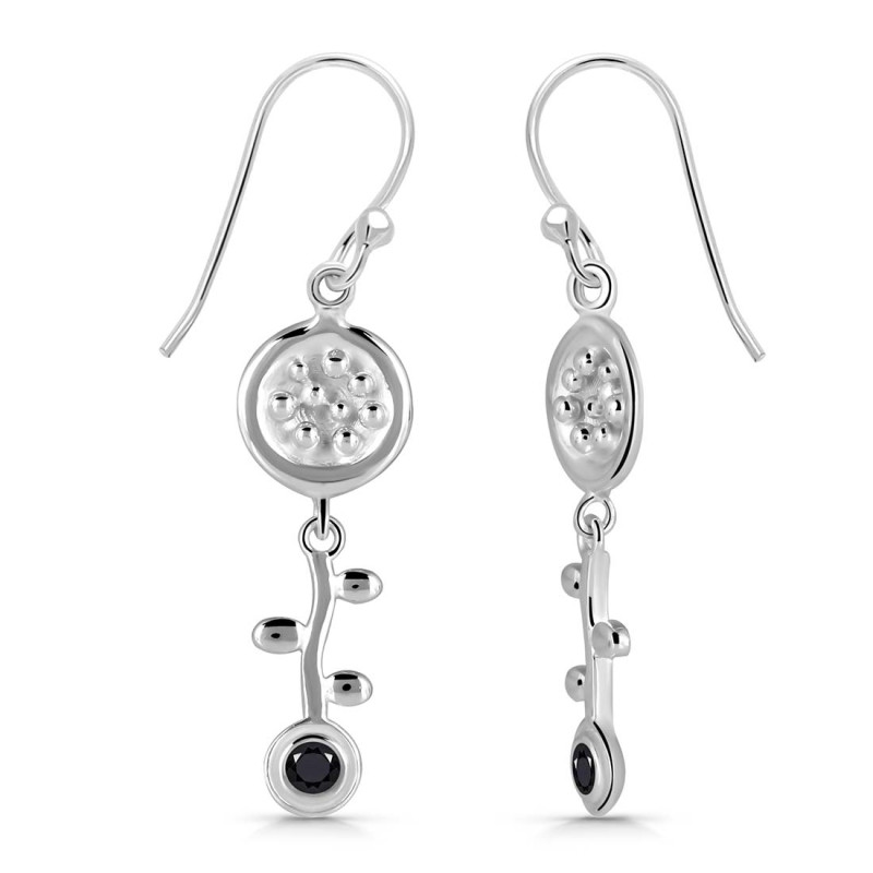 Black Tourmaline Earring