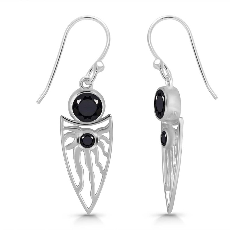 Black Tourmaline Earring