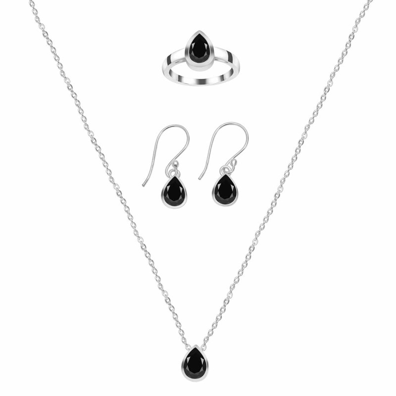  Black Tourmaline Jewelry Set