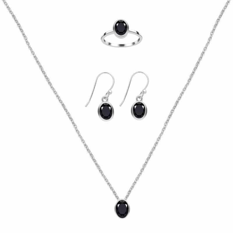  Black Tourmaline Jewelry Set
