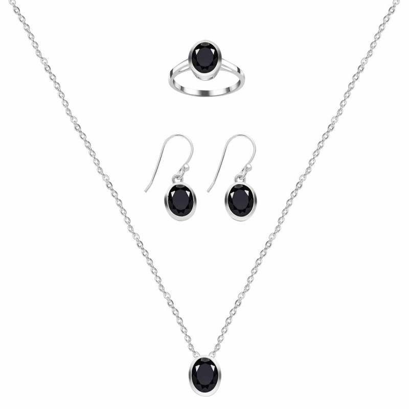  Black Tourmaline Jewelry Set