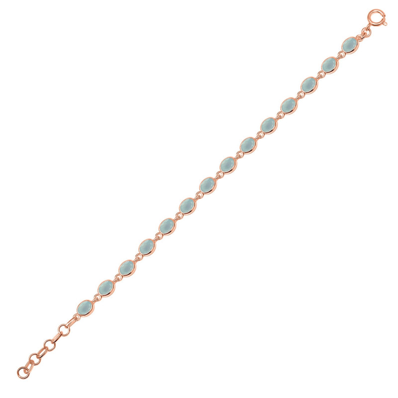 Blue Chalcedony Bracelet BLX-RDB-113-CUT.