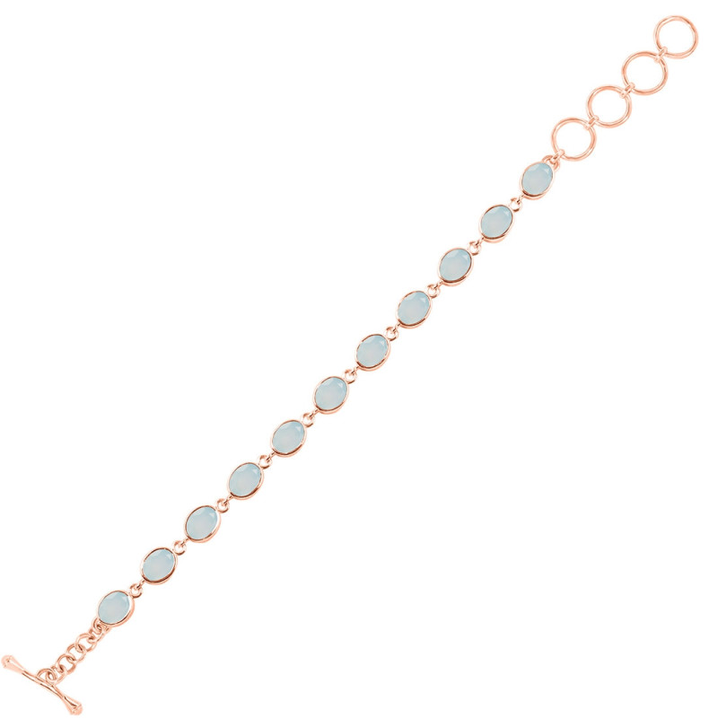 Blue Chalcedony Bracelet BLX-RDB-114-CUT.