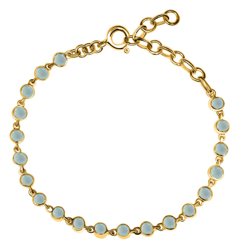 Blue Chalcedony Bracelet BLX-RDB-116-CUT.