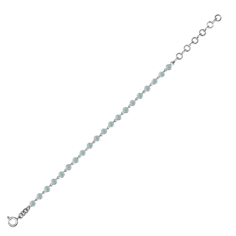 Blue Chalcedony Bracelet BLX-RDB-116-CUT.