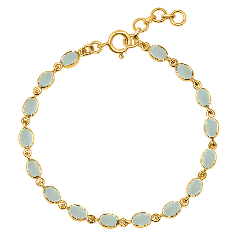 Blue Chalcedony Bracelet BLX-RDB-117-CUT.