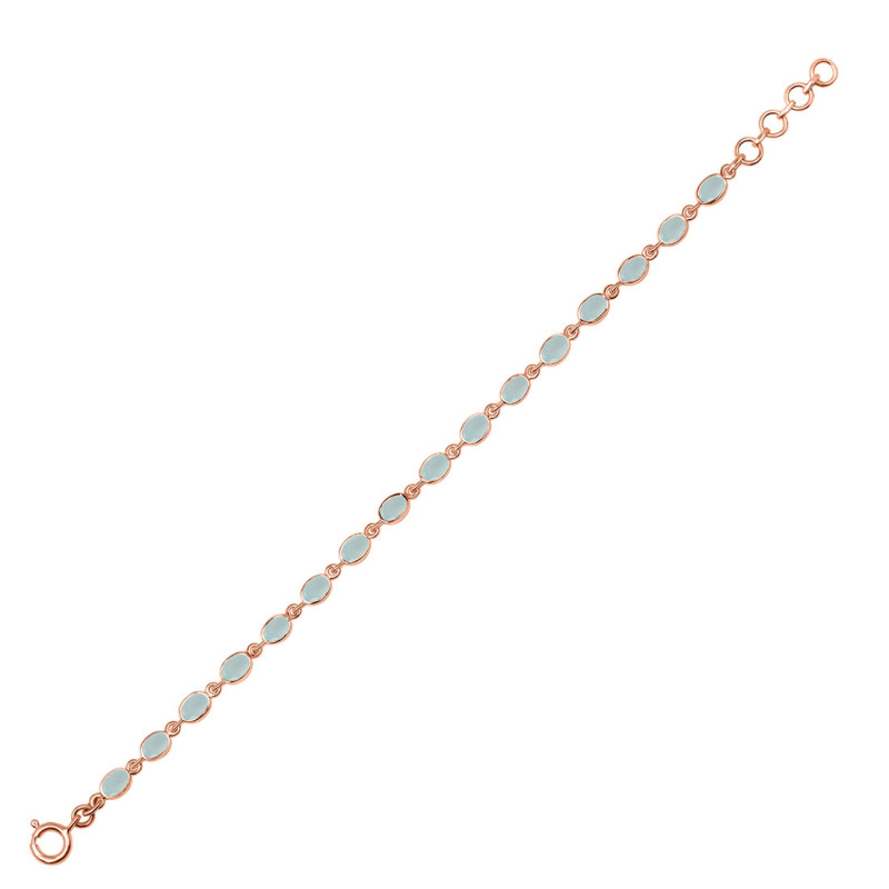 Blue Chalcedony Bracelet BLX-RDB-117-CUT.