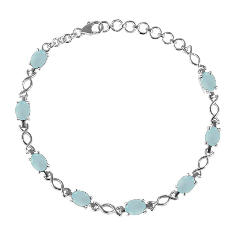 Blue Chalcedony Bracelet BLX-RDB-3-A.