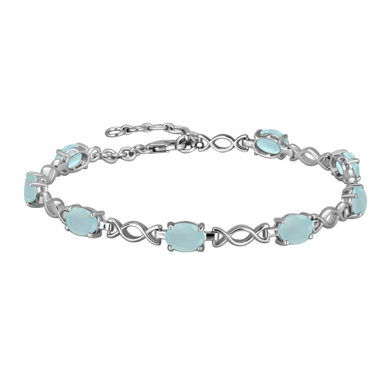 Blue Chalcedony Bracelet BLX-RDB-3-A.
