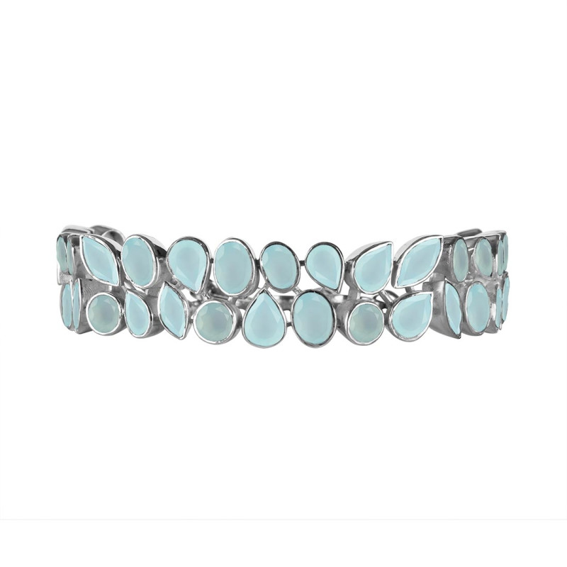 Blue Chalcedony Bracelet BLX-RDB-91-CUT.