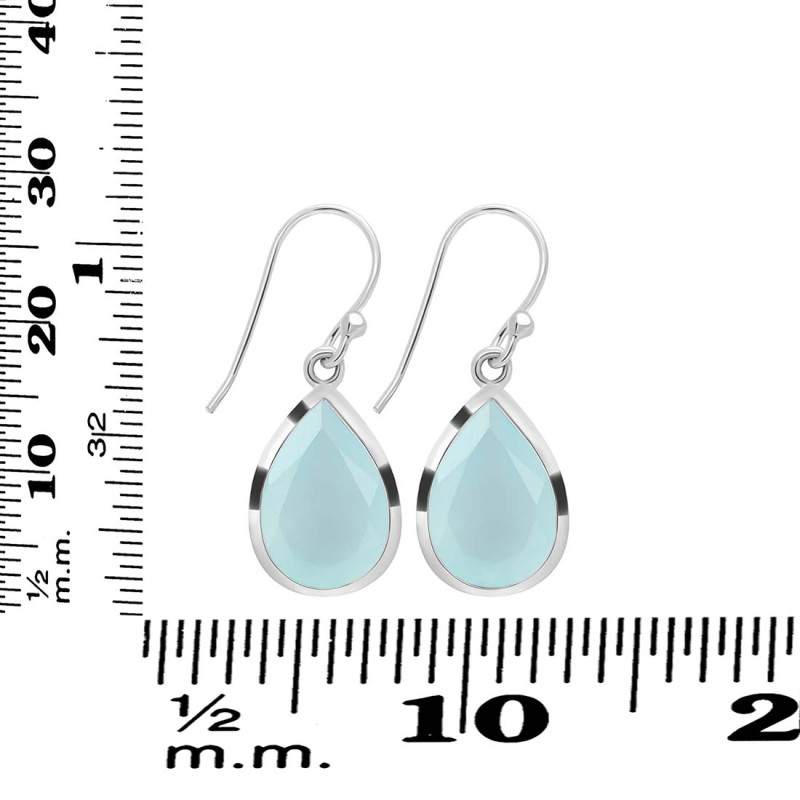 Blue Chalcedony Earring BLX-RDE-1252.