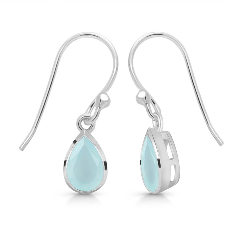 Blue Chalcedony Earring
