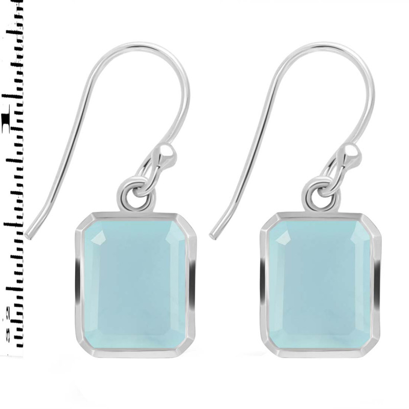 Blue Chalcedony Earring BLX-RDE-705.