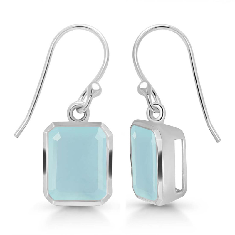 Blue Chalcedony Earring