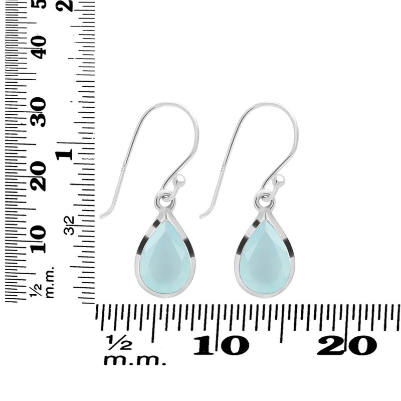 Blue Chalcedony Earring BLX-RDE-707.