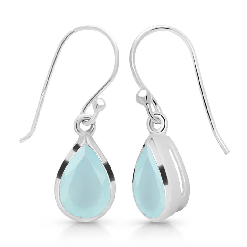 Blue Chalcedony Earring