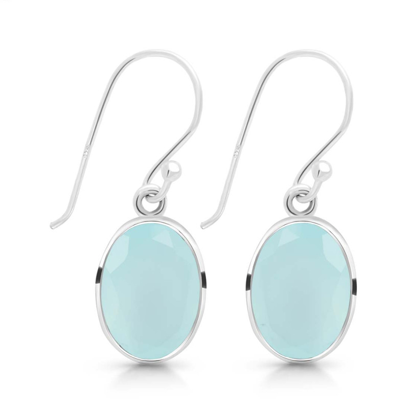 Blue Chalcedony Earring BLX-RDE-709.